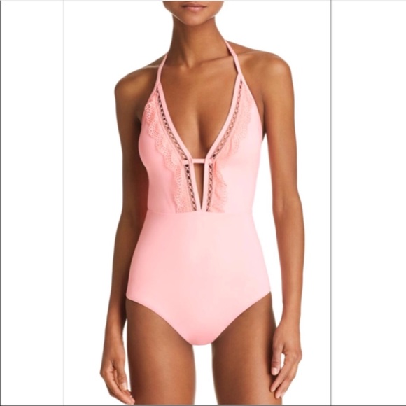 NWT Plunging One Piece Bathing Suit - Picture 6 of 6